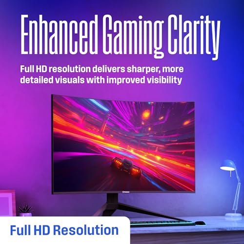 Image of Westinghouse 32 Inch Curved Gaming Monitor, FHD 1080P, 3000:1 Contrast Ratio, 118% sRGB, 1500R, 165Hz, 1ms, AMD FreeSync, Eyecare, for PC Games with Built-in Speakers, DisplayPort, HDMIx2