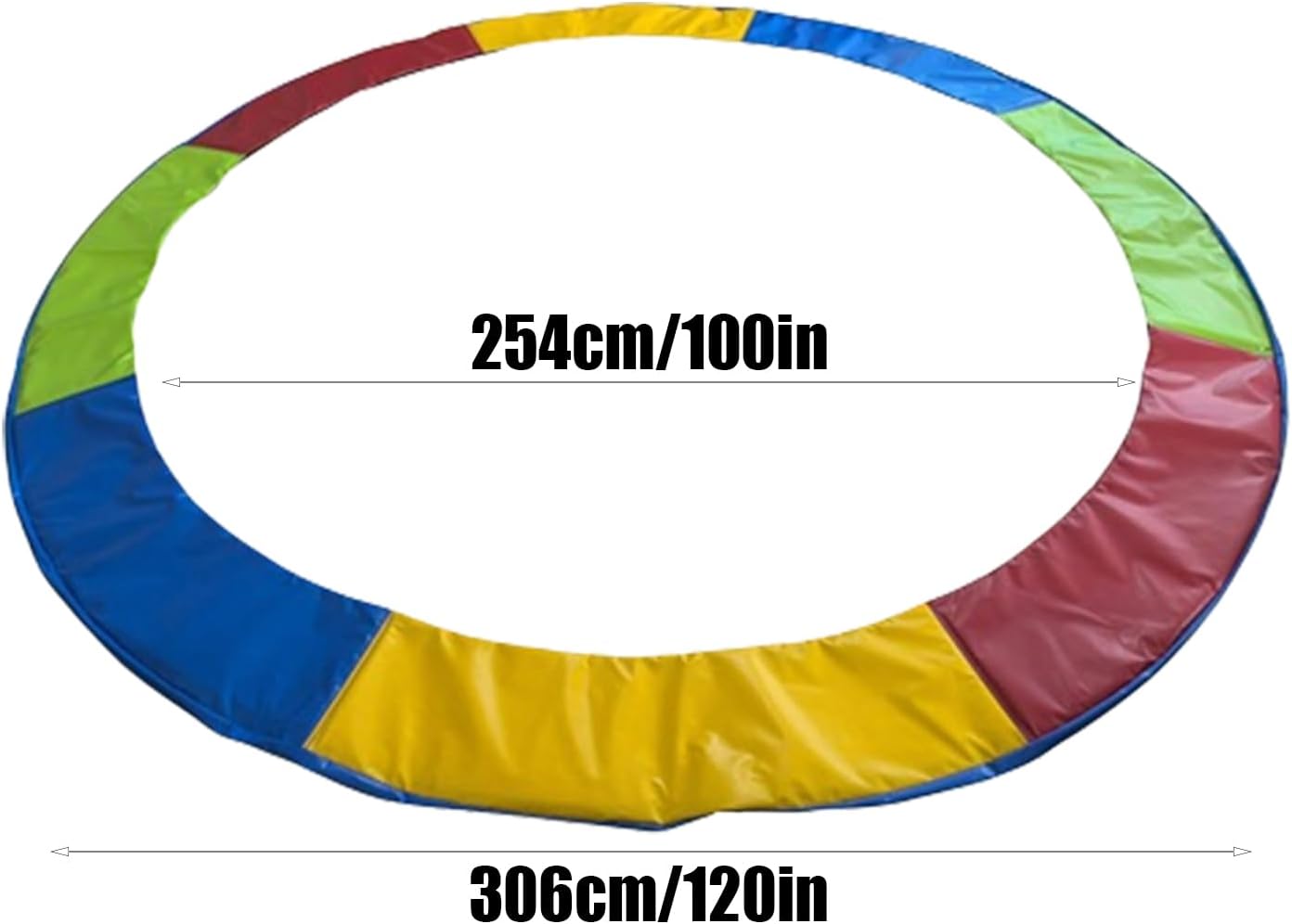 トランポリン スプリングカバー | トランポリン交換カバー,防塵防水プロテクター 屋外使用寿命延長 天候ダメージ保護 バックヤードプ