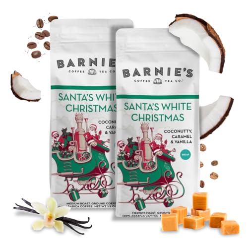 Barnie's Coffee Santa's White Christmas Decaf