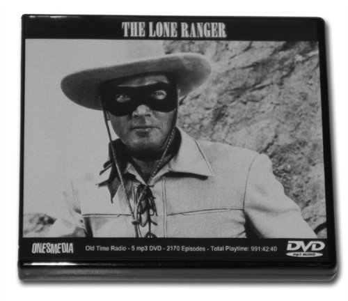 THE LONE RANGER - OLD TIME RADIO - 4 mp3 DVD - 2058 mp3 - Total Playtime 941