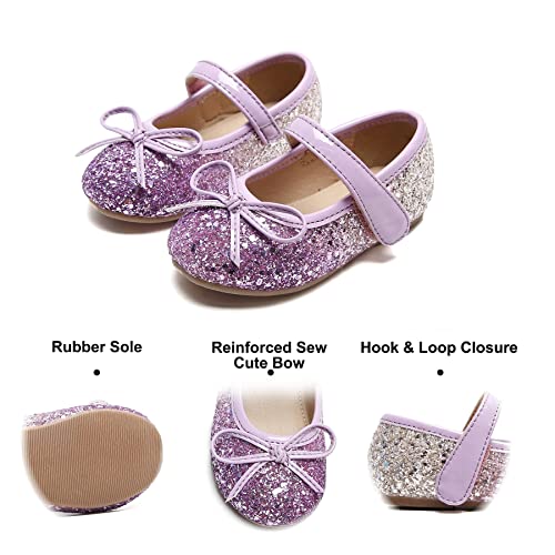 Image of Felix & Flora Toddler Flower Girl Dress Shoes - Girl Ballet Flats Party School Shoes Wedding