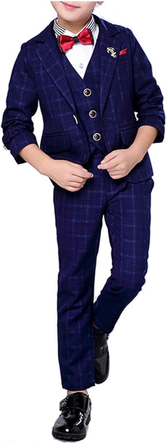 red plaid suit jacket