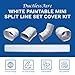 DuctlessAire - Mini Split Line Set Cover Kit - Paintable Mini Split Cover for Air Conditioner & Mini Split AC/Heating System - Durable Protection - Ideal for Indoor & Outdoor Use (White, 3