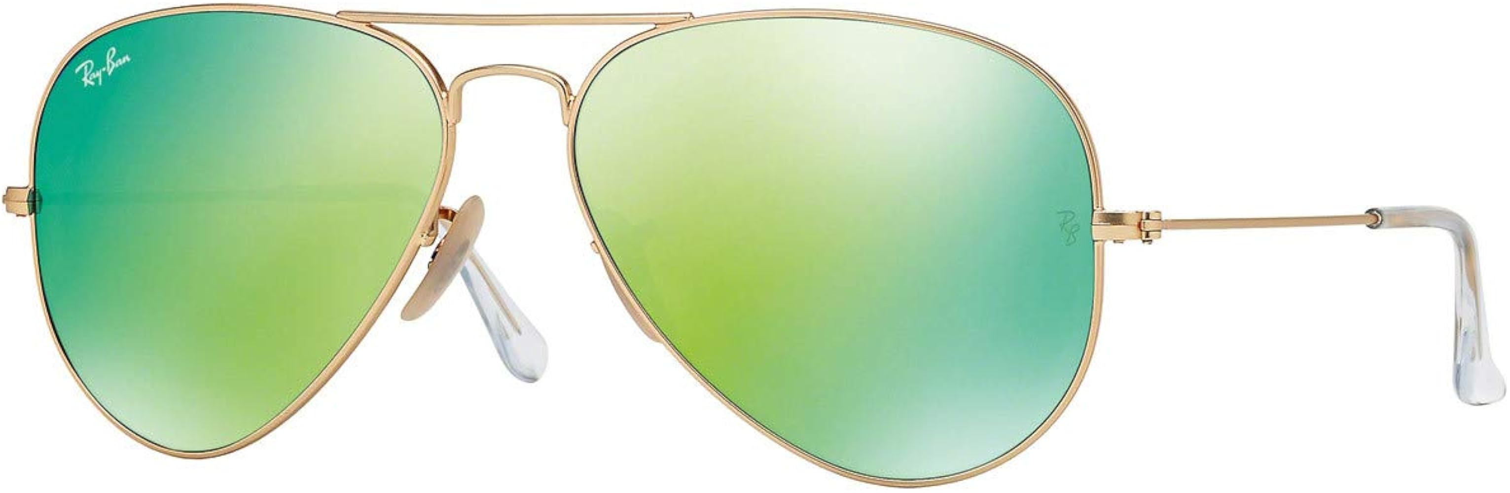 小物 Ray- Ban Aviator AVIATOR EXTRA SMALL Sunglasses in Arista Gold and G-15 Green