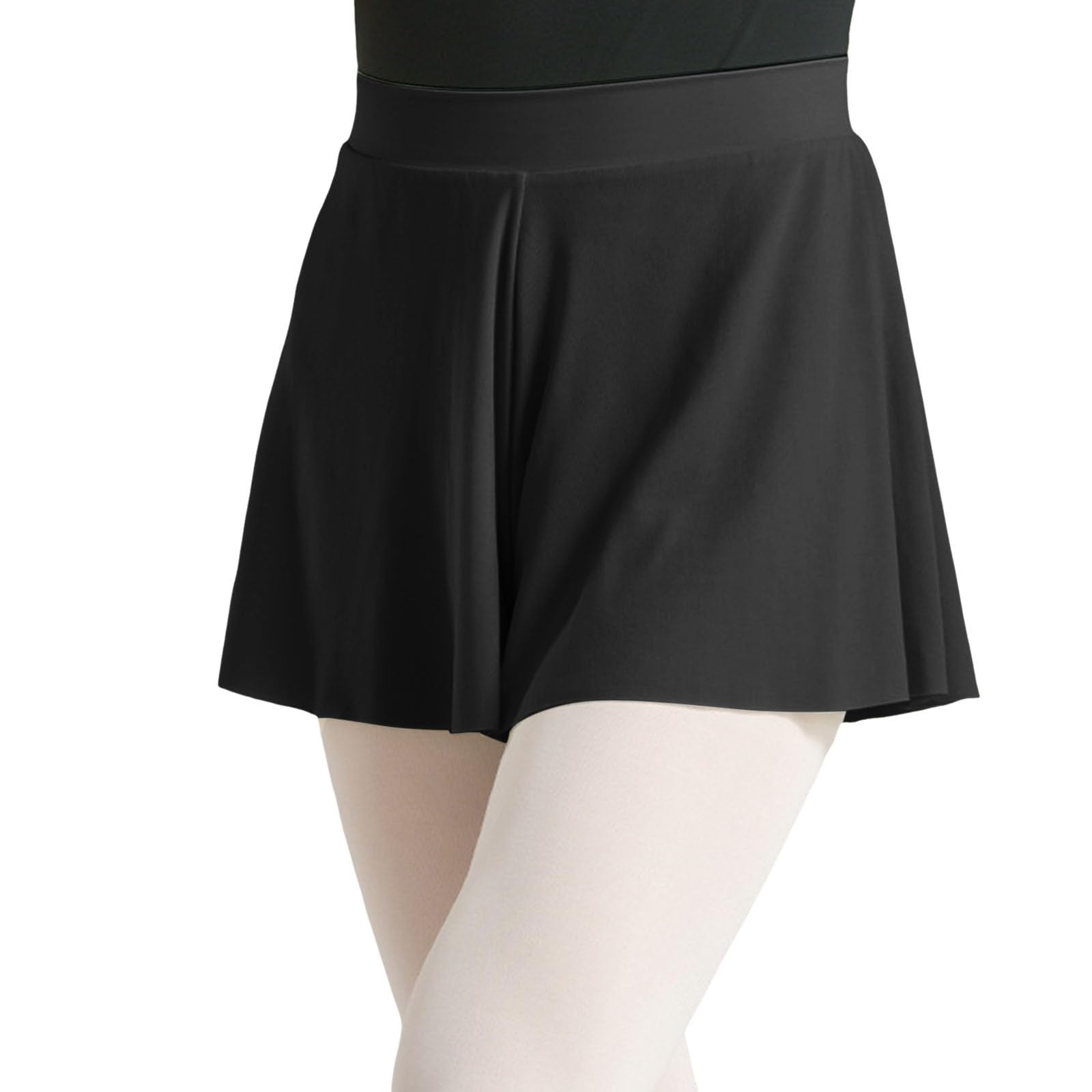 Generisch Pantalones cortos de baile para mujer, cintura elástica, transpirable, color puro, cómodos, elásticos, para el rendimiento, ropa deportiva para ejercicios de ballet y yoga