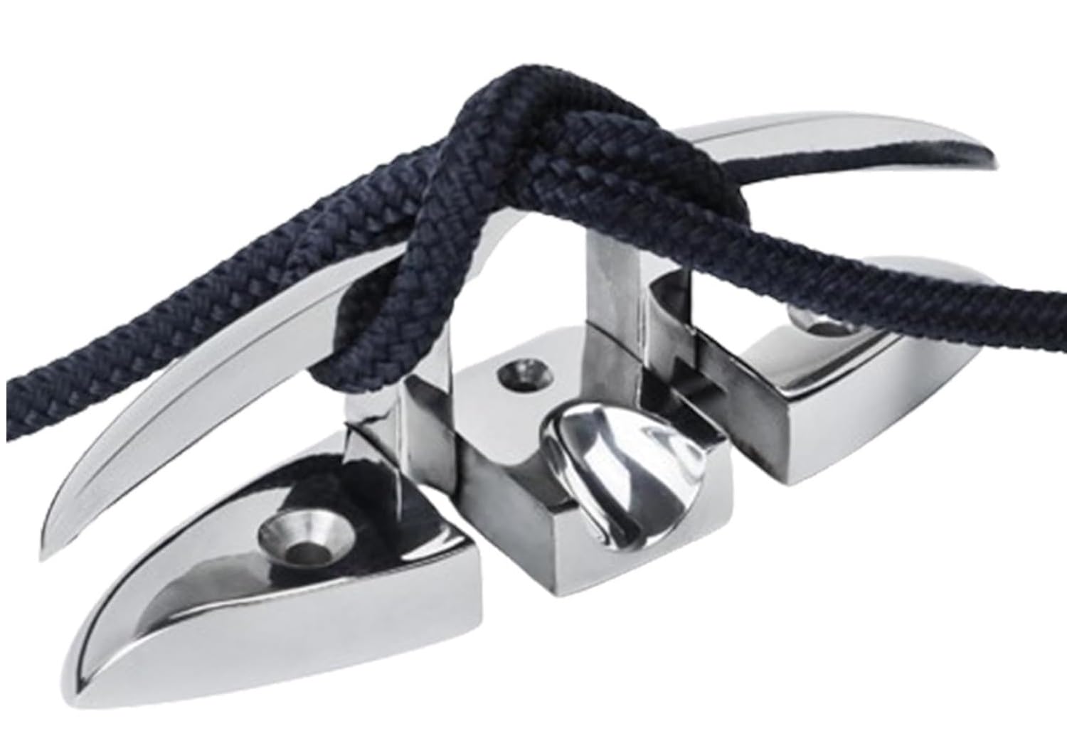 TREPPE 4 Piezas - Cornamusa para Barco, Accesorios de Amarre para Barco Acero Inoxidable (6 Pulgadas / 15cm)