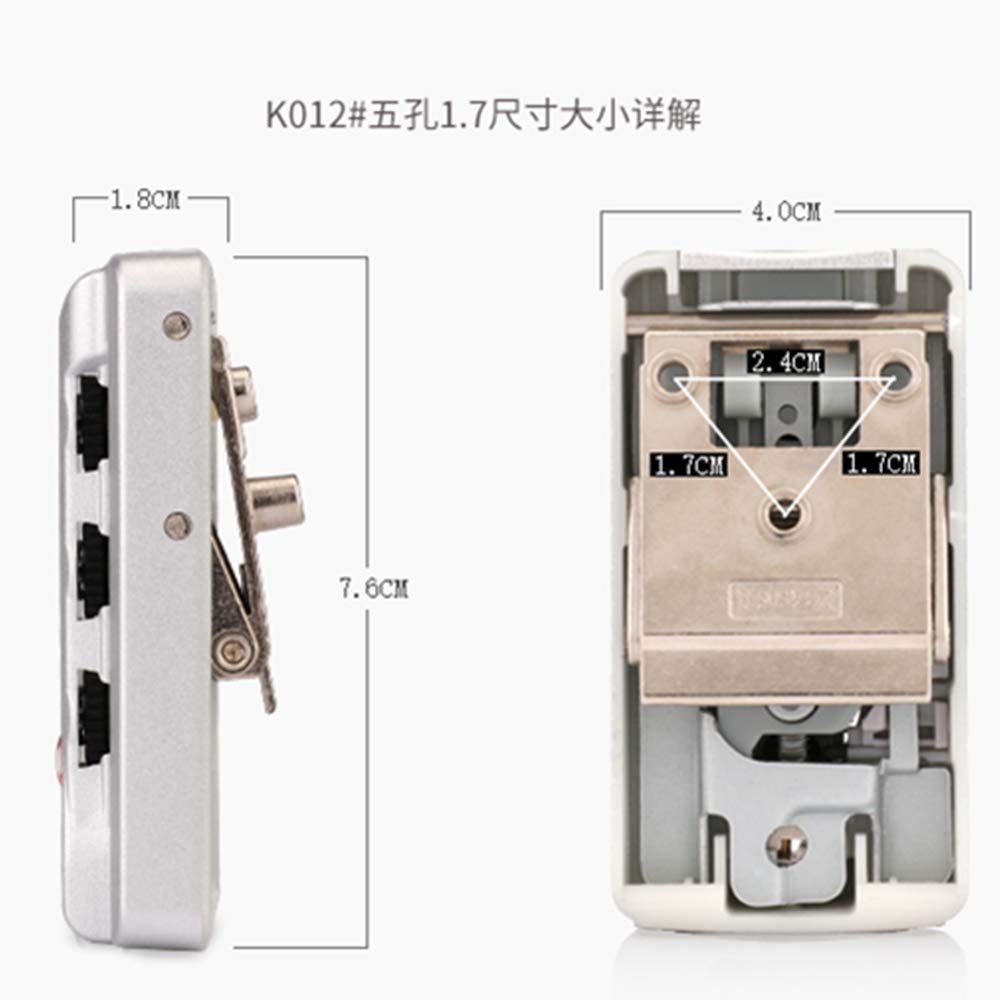 Set di una coppia lucchetti sicurezza con password K012#