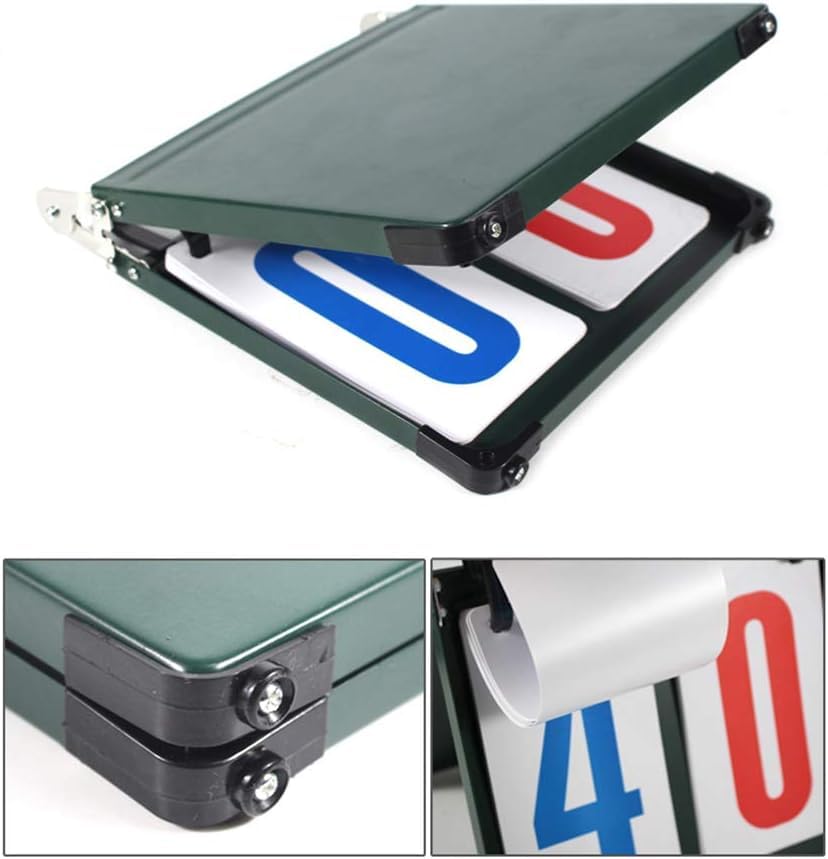 Marcador portátil flipper con números grandes y rotación suave de dígitos 4