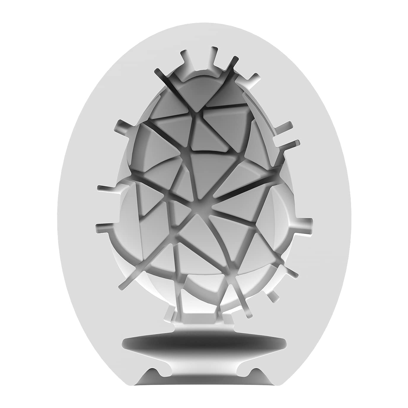 Satisfyer Masturbatore Egg | Sex Toys Masturbatore Uomo | Struttura flessibile modellata per il massimo piacere | Sensazione realistica | TPE | Non necessita di lubrificante | Sex Toy Crunchy