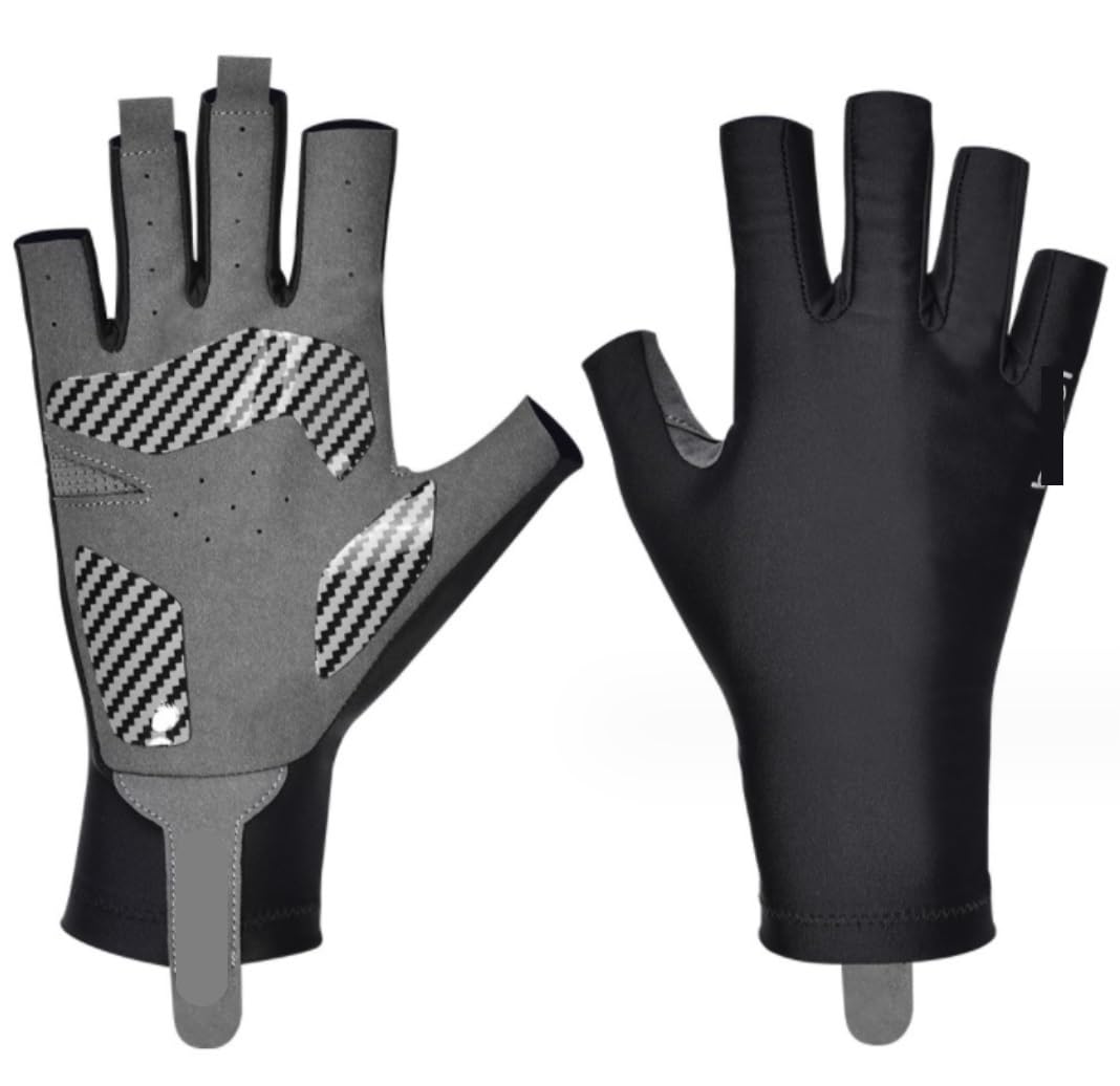 Rękawice Rowerowe Rękawiczki do Rowerów Rękawiczki Męskie I Damskie Sportowe Pół Palce Szukam Rękawiczek Fitness Fitness Rękawiczki Rowerowe(Color:Svart,Size:M)