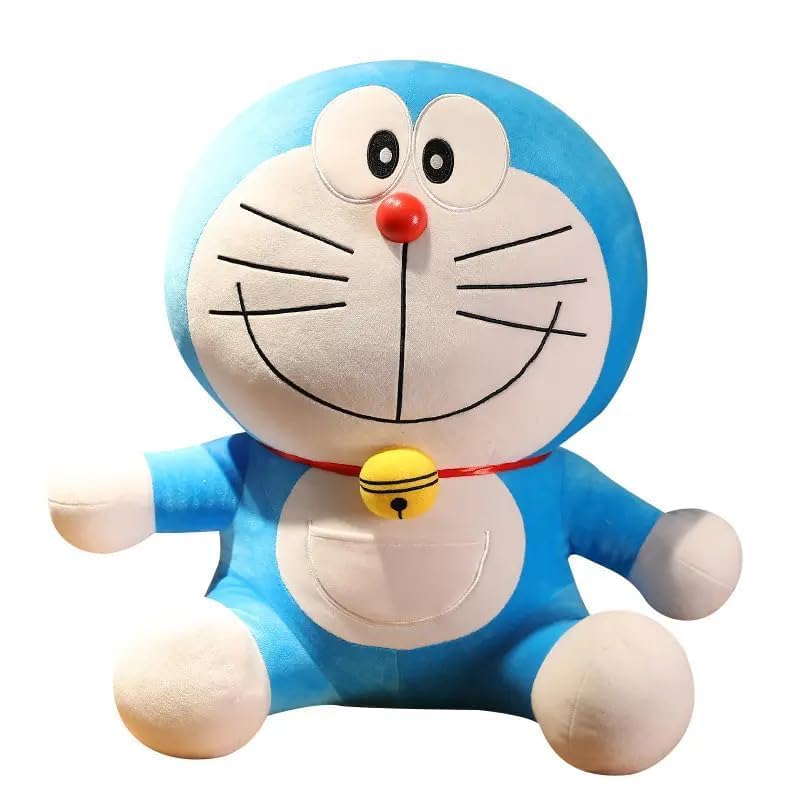 Image of Plush Stuffed Animal Toy | Ultra Soft and Cuddly Teddy for Kids and Adults | Cute Hugging Doll for Gifting, and Bedroom Decor (Blue Cartoon)