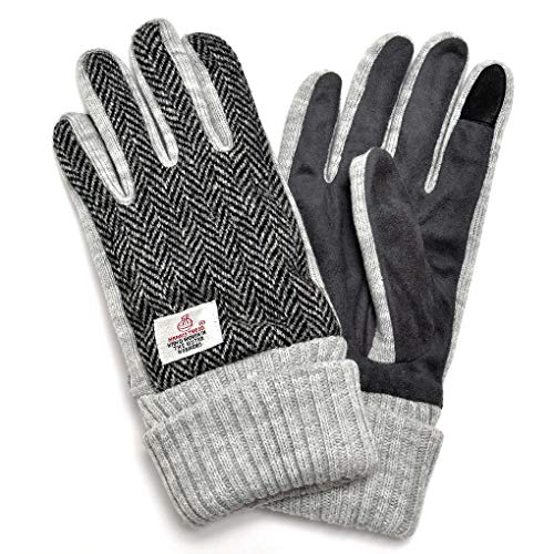[nature et evoluer] �n���X�c�C�[�h Harris Tweed ���f�B�[�X ��� �j�b�g�}�` �X�}�z�Ή� LSGB028 LGY