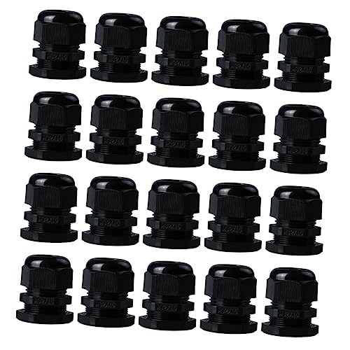 IWOWHERO Cable Connectors 20pcs Waterproof Cable Glands Joints Easy Installation Locknut Washer Cable Parts for Home