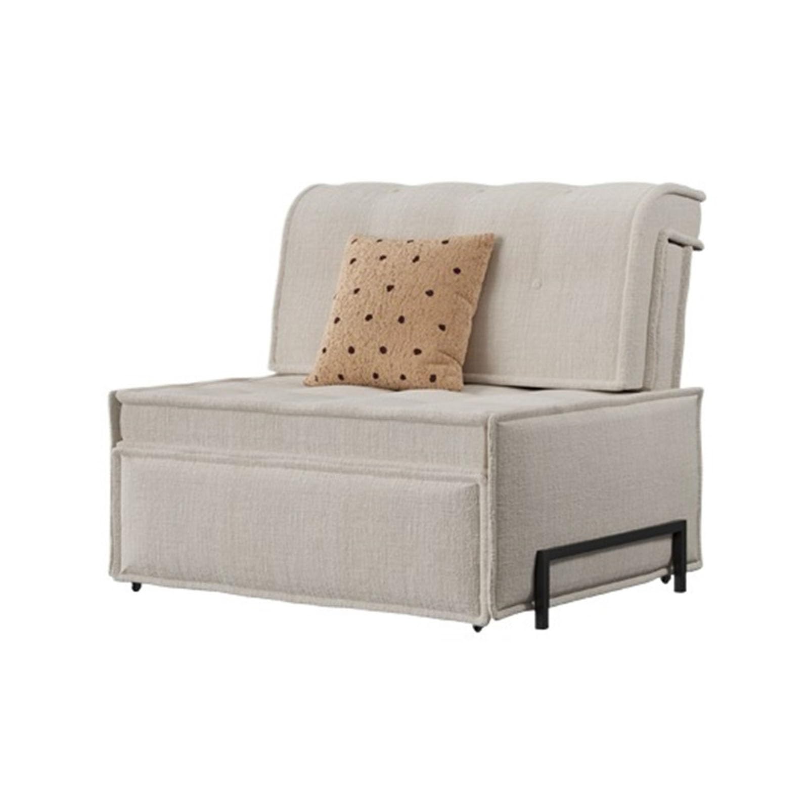 Modern Schlafsesselbett, umwandelbar, Sofa mit Verstellbarer Rückenlehne, geeignet for kleine Wohnungen, Wohnzimmer, Schlafzimmer, Flure Sofa Bett(Weiß)