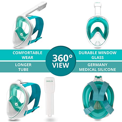 image for DIVELUX Full Face Snorkel Mask - Anti Fog & Anti Leak Technology | Sea