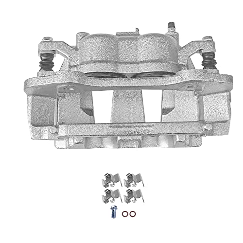 Image of Detroit Axle - Front Brake Calipers Brake Pads for Routan Chrysler Town & Country Pacifica Voyager Dodge Grand Caravan Ram C /V Replacement Disc Brake Calipers Ceramic Brake Pads