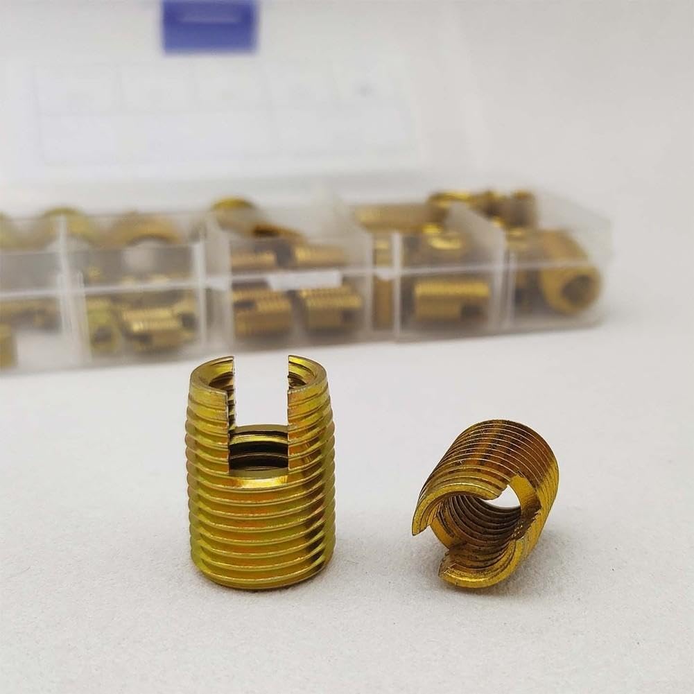 50 Pcs Self-Tapping Inserts Kit 7 Sizes Thread Repair