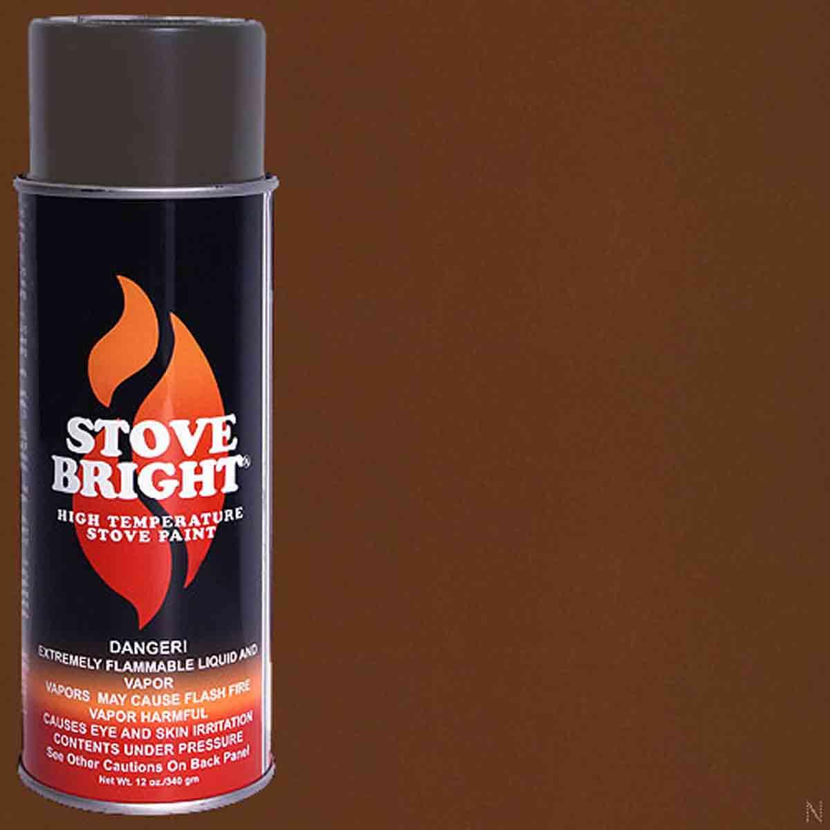 Stove Bright High-Temperature Paint - Russett - Rust & 1200 Degrees Heat Resistant Silicone Protectant, Satin Sheen Finish - For Wood Burners Grates, Engines & Barbecues - Multiple Colors Available