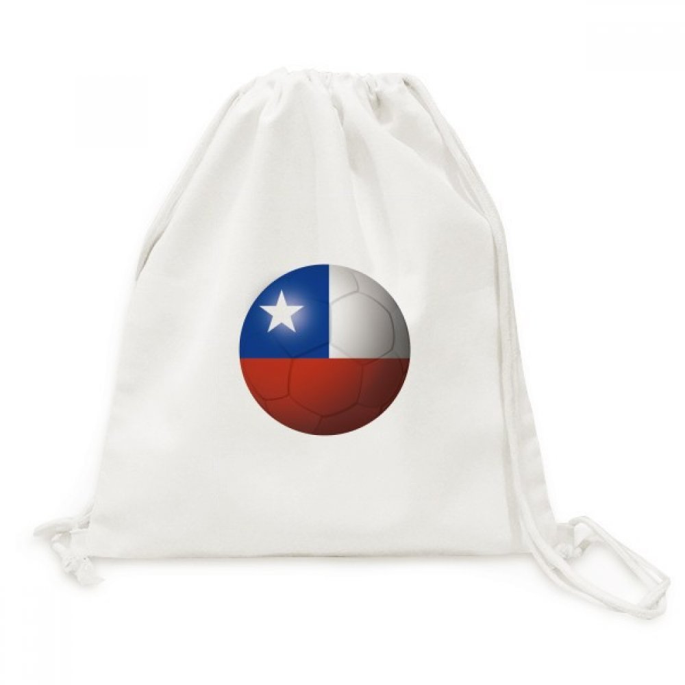 Football Toile Drawstring Backpack Chili sac de sport et de voyage - 5