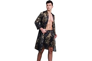Men's Satin Robes with Shorts: The Epitome of Comfort and Style