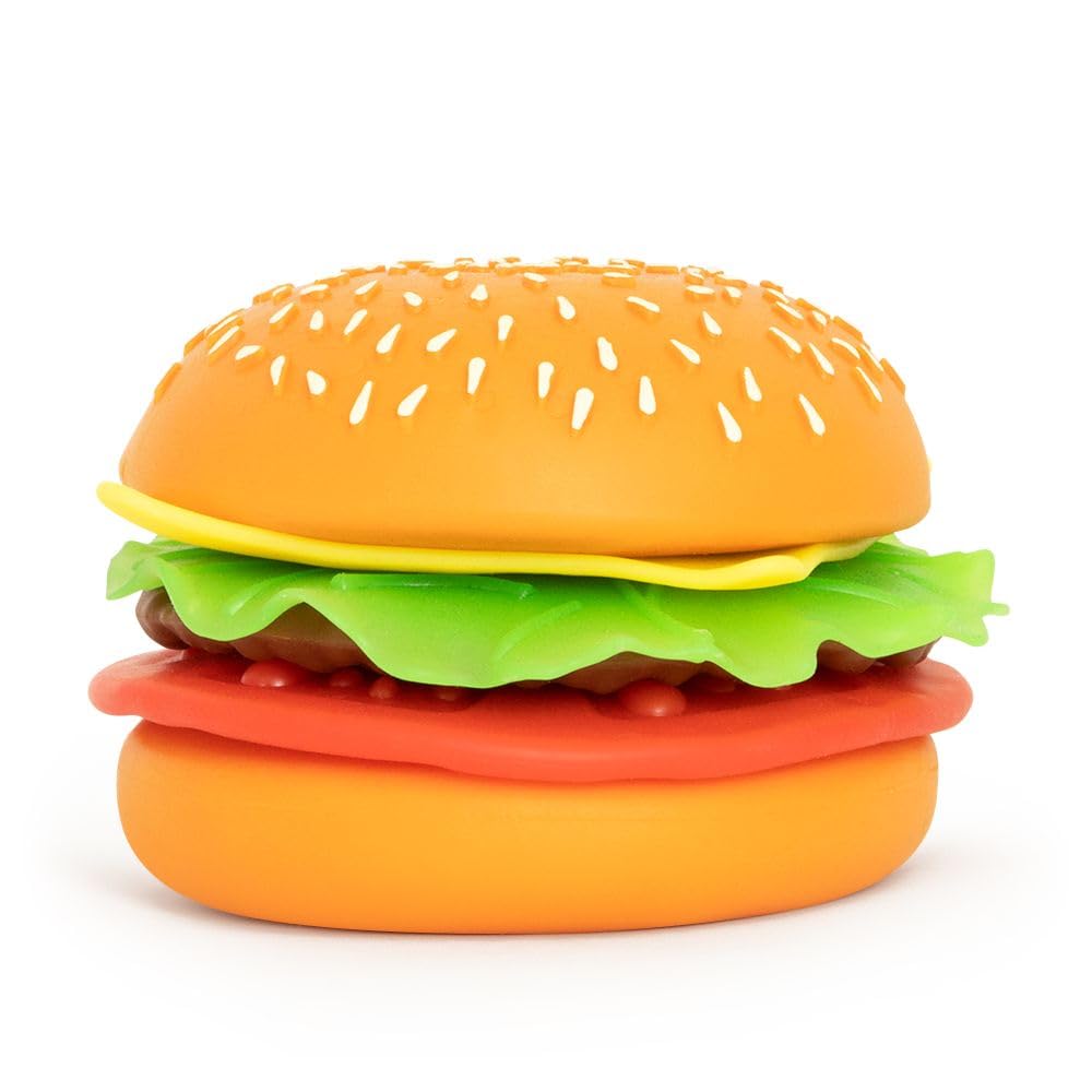 Jumbo Peel and Play Burger Squishy Sensory Toy – Extra Large Squeeze Stress Toy for Kids & Adults – Soft Foam Fidget – Ages 3+ 13cm