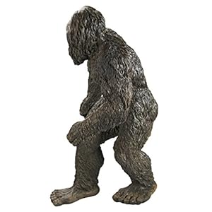 Design Toscano Bigfoot the Yei Indoor/Outdoor Garden Statue Cryptid Sculpture, Large, 28 Inch Tall, Cast Stone Resin, Brown Finish Design Toscano Bigfoot the Yei IndoorOutdoor Garden Statue Cryptid Sculpture Large 28 Inch Tall Cast Stone Resin Brown Finish