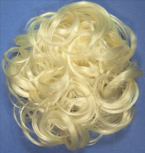 KATIE 7 inch Pony Fastener Hair Scrunchie by Mona Lisa - 613 Bleach Blonde