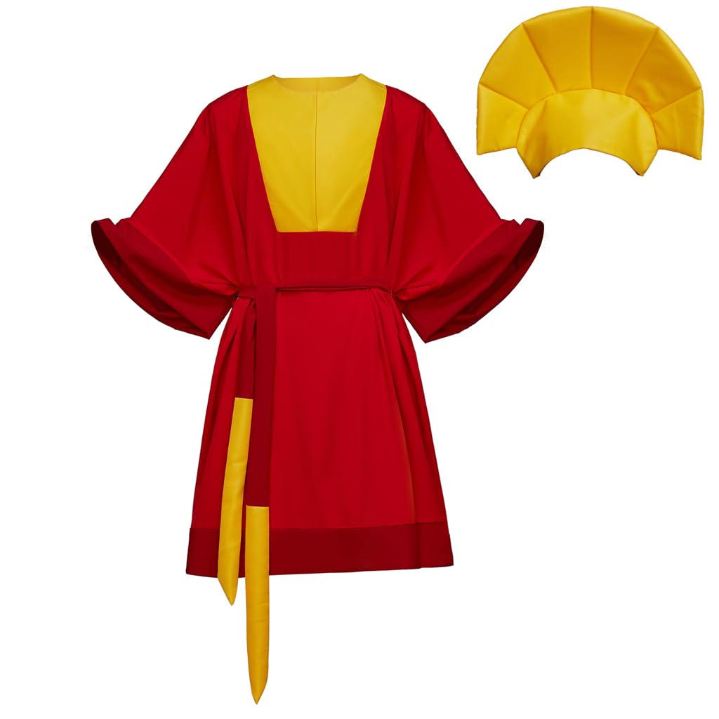 MyheroCosEmperor Kuzco Cosplay Costume King Costume Outfits with Hat Men Halloween Costume Uniform