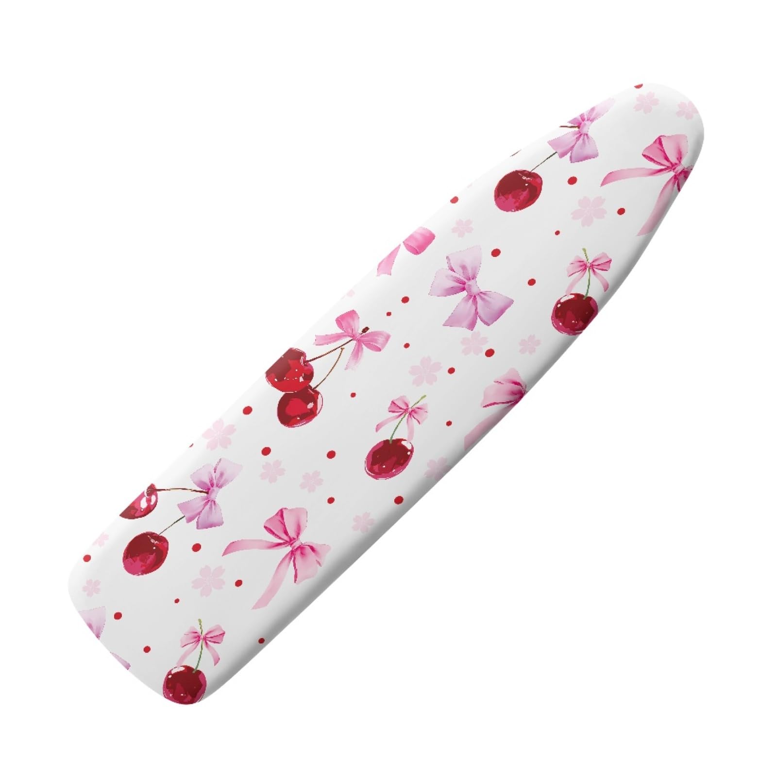 Ironing Board Cover 135X45 Red Cherry Padded Iron Board Cover With Elasticated, Easy Fit And Resists Scorching, Cord Binding & Stretch System