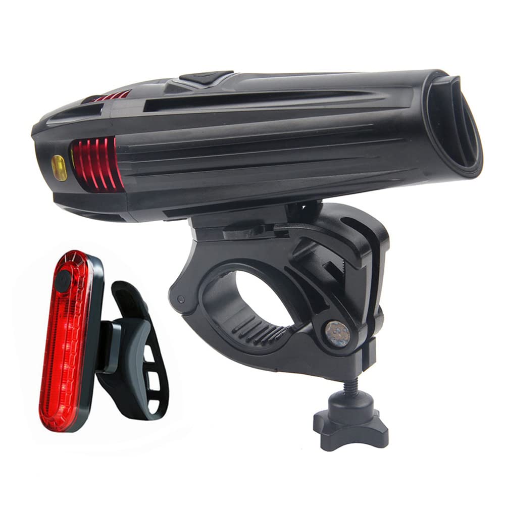 Éclairage vélo Avant et arrière Rechargeable par USB, Super Lumineux et étanche, Phare et feu arrière LED pour vélo de Route/VTT