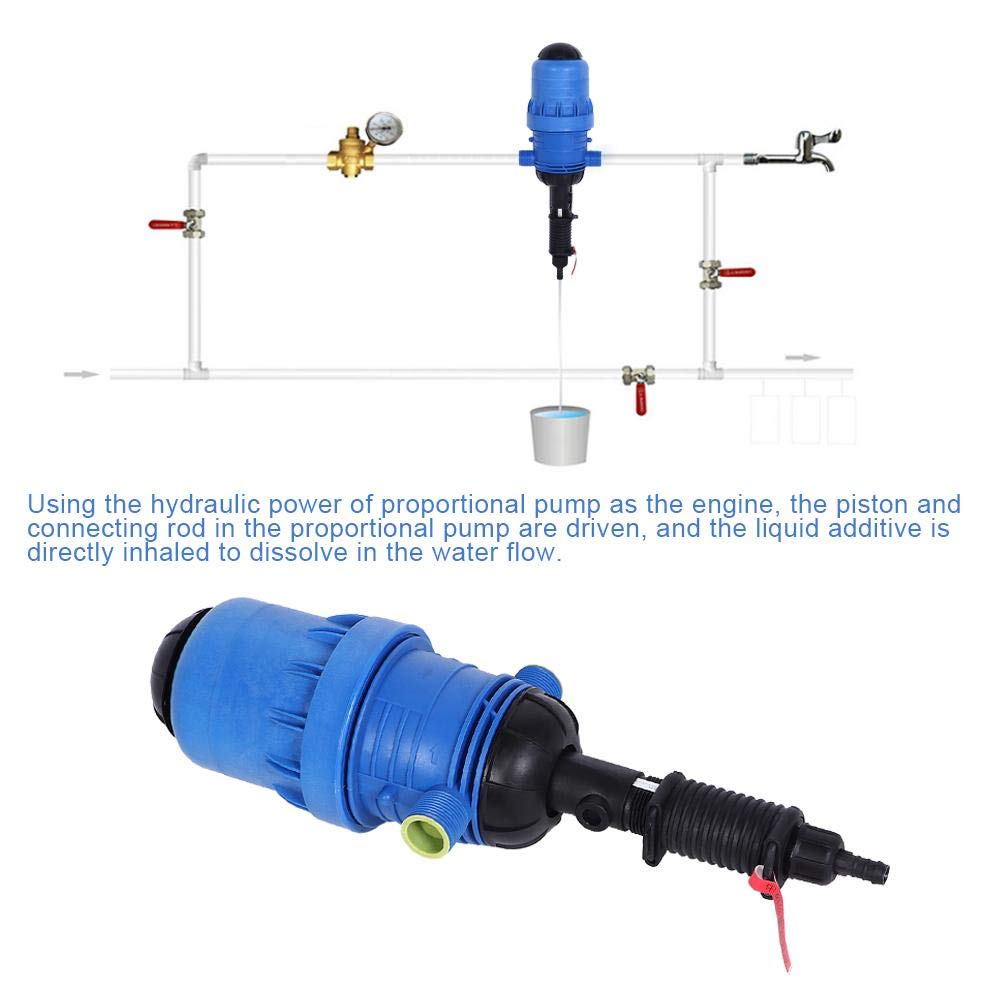 TOPINCN - Dispensador De Inyector De Fertilizante para Riego con Gota De Gota, Abono, Herramienta De Dosificación Automática del Ganado, Agua Alimentada por Riego (G3 / 4In)