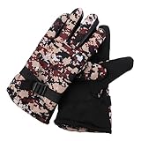 Ipetboom 1 Par Guantes de Ciclismo de Algodon cálido Prueba Agarre térmico Ciclo Motorcycle Gloves Gym Gloves Guantes de Montar al Aire Libre Guantes de Bicicleta de montaña paño de Lluvia