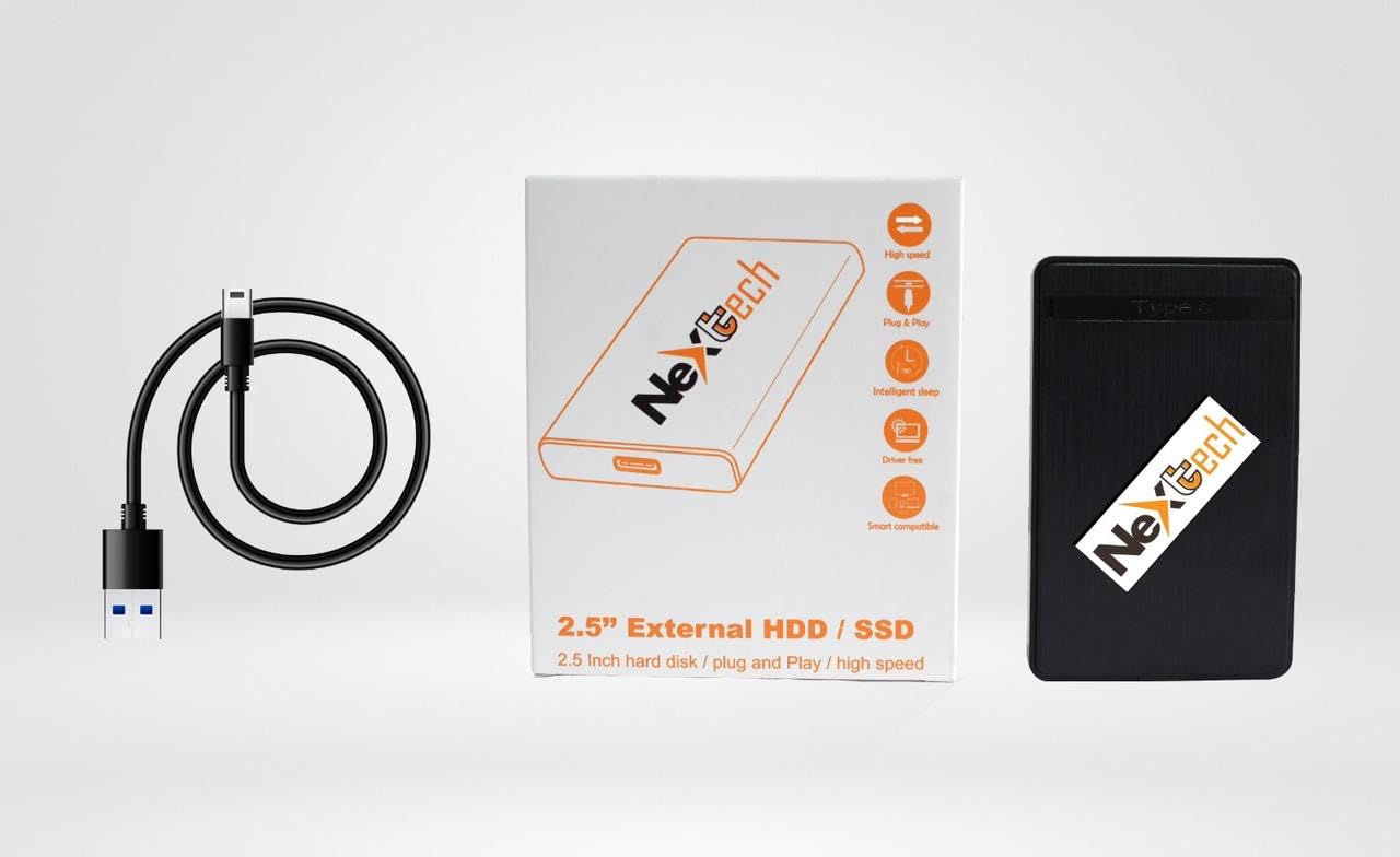 Nextech 2.5 External HDD Hard Disk/Plug And Play/High Speed 1TB