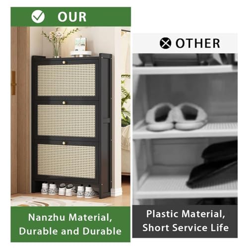 Mueble zapatero compacto para pasillo y dormitorio con cajones 5