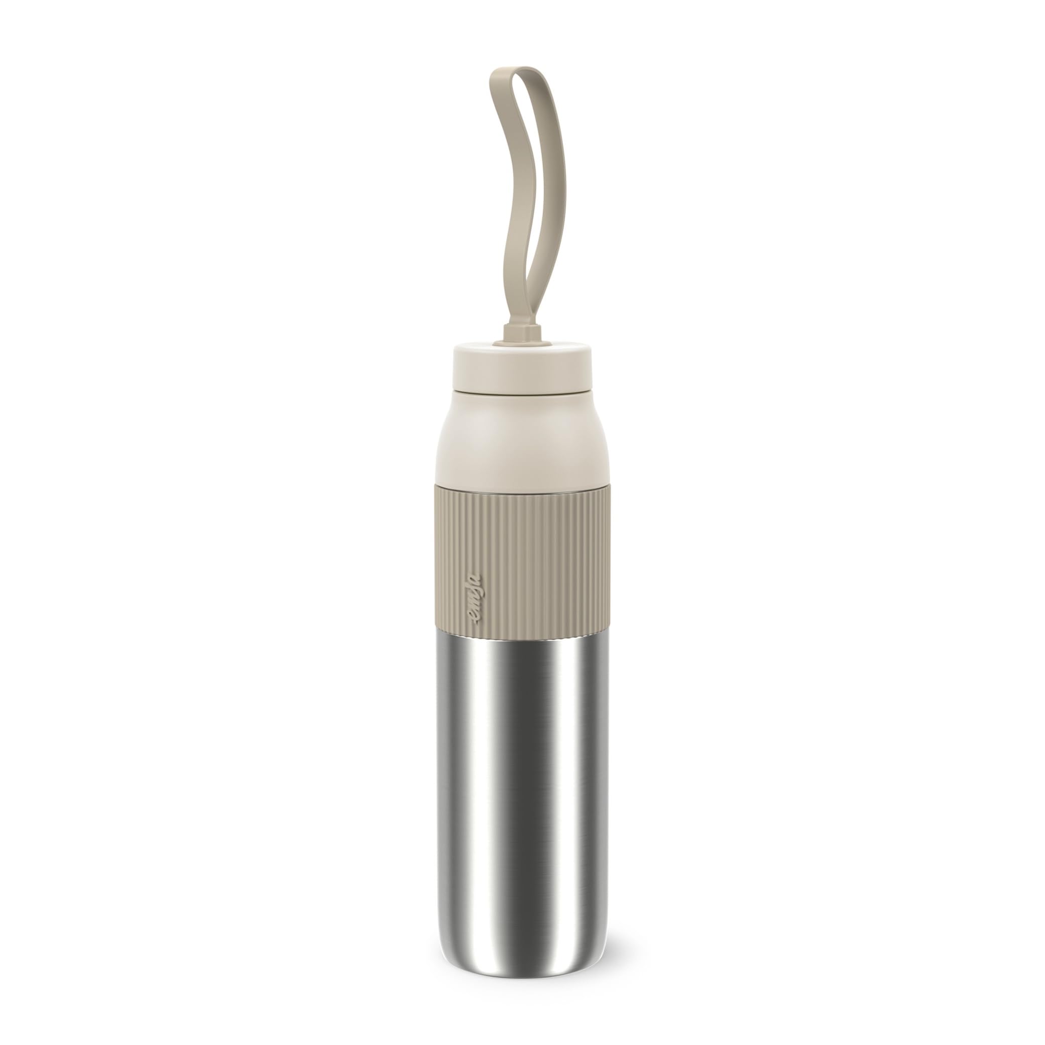 Hydration Bottle, EMSA beYou Twist Bottle, 100% Leak-Proof, Dishwasher Safe, 0,7L, for Travel, Outdoor, Office, Grey, N2194800