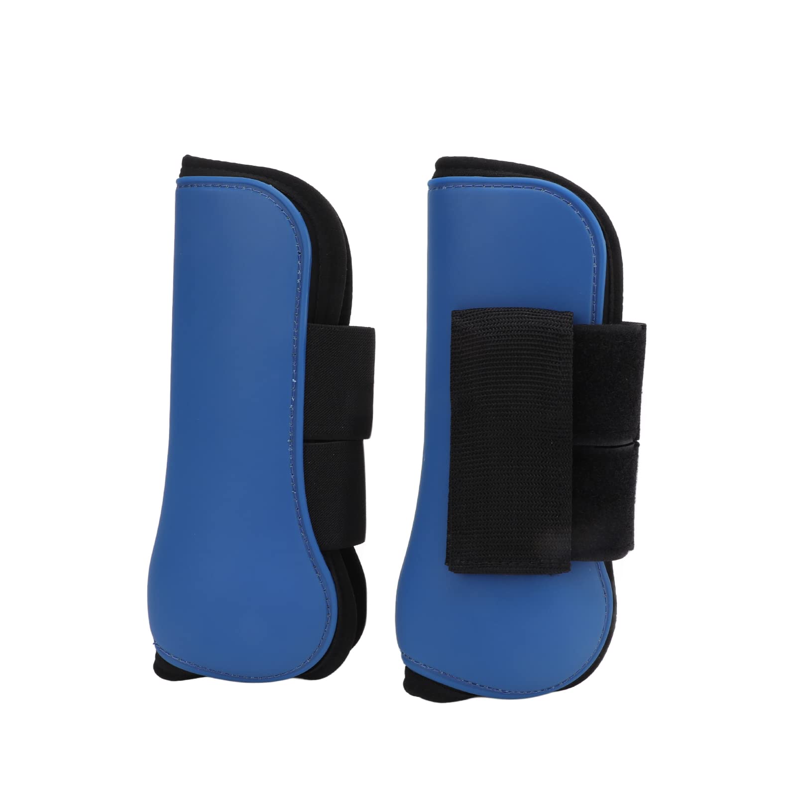 Botas Delanteras de Caballo, Protector de Patas de Caballo Que Absorbe los Golpes, Protector para Montar para Saltar para Entrenar(Patas Delanteras Azules, L)