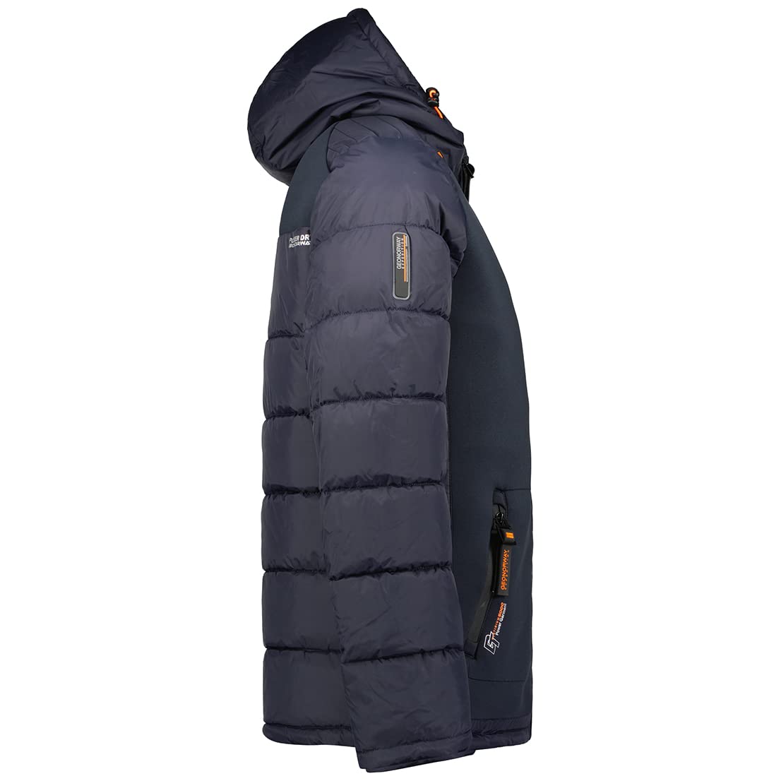 Geographical Norway Beachwood Men Kurtka zimowa męska pikowana, ciepła kurtka z podszewką, wiatrówka z długim rękawem, lekka, ocieplana