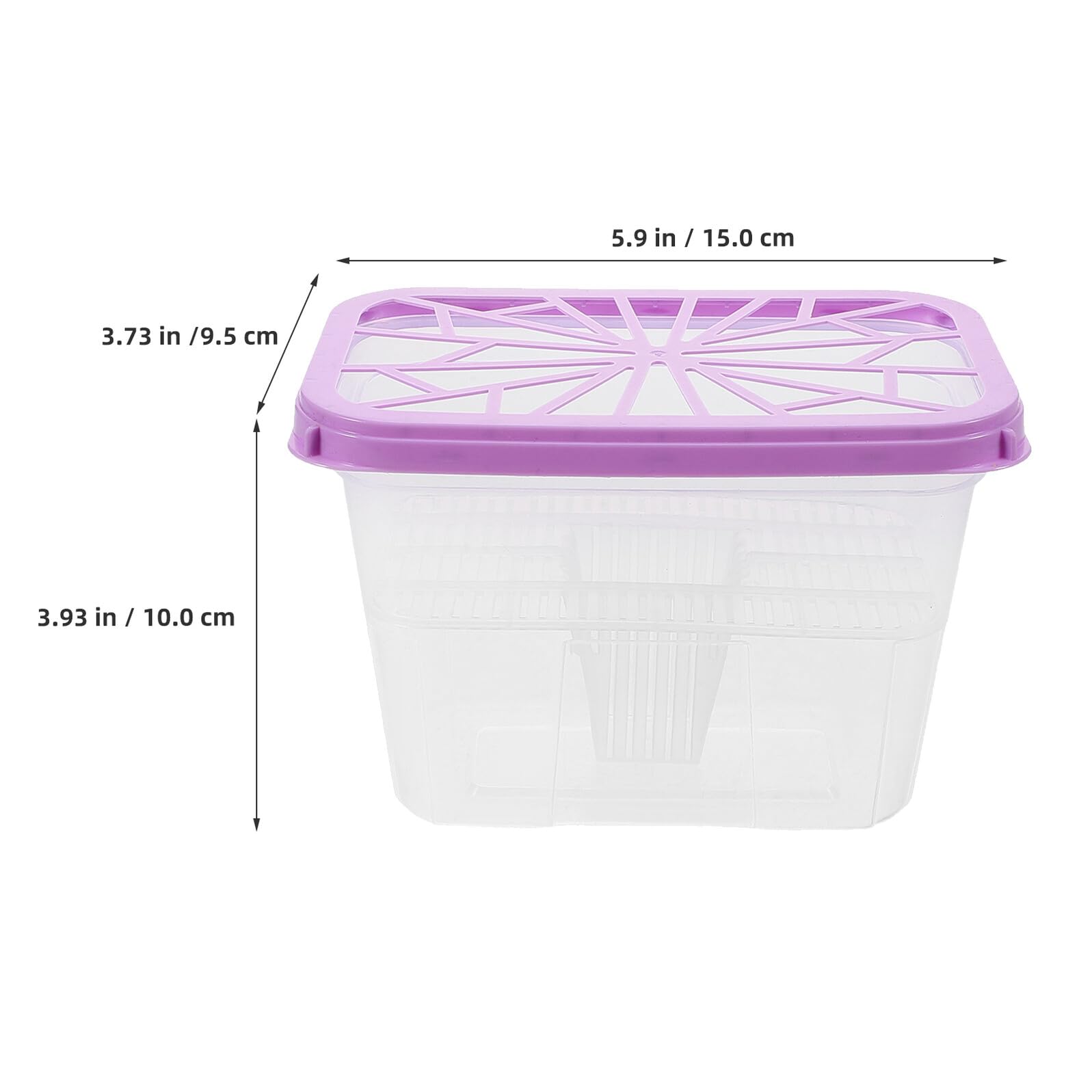 Cajas Deshumidificadoras Reutilizables de Plástico Transparente 6 Unidades Soporte Portátil para Absorbente de Humedad Recargable Estuche Hermético para Armarios y Baños