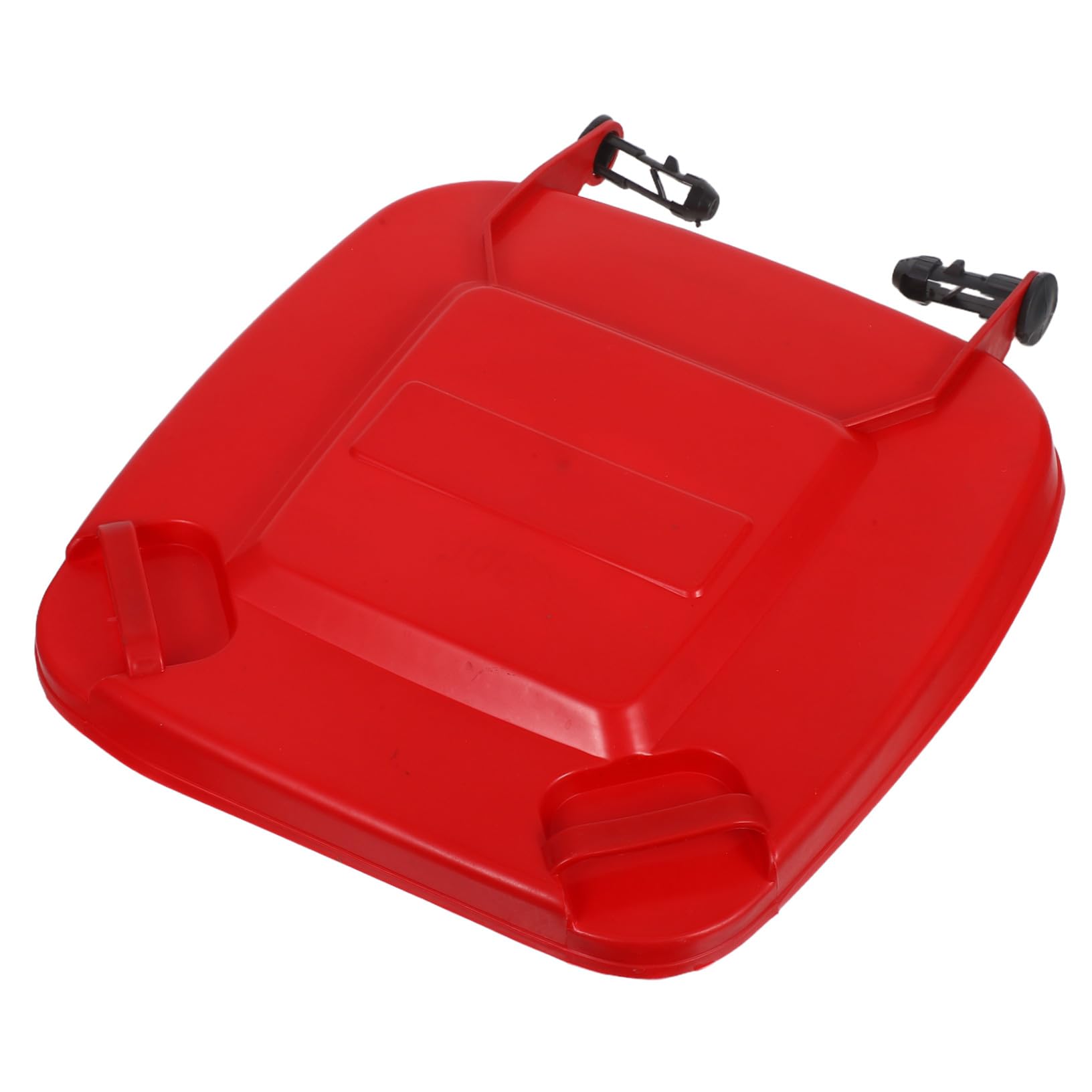 TOPBATHY Plastic Garbage Can Lid Replacement for 30l Trash Bin, Sturdy Red Dustbin Cover with Convenient Operation, Keeps Indoor Air Fresh, for Bathrooms and Indoor Use