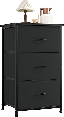 Miniatura 28 de Somdot - Cómoda alta para dormitorio con 5 cajones, organizador de almacenamiento con contenedores de tela extraíbles para armario, mesita de noche,