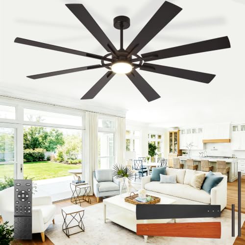 72 Inch 8-Blade Ceiling Fan with APP Control