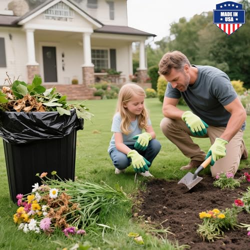 Fuxury 55-60 Gallon Extra Large Trash Bags, 100 Count Black Garbage Bags, 23 Mic Thick, 38x58 in, Star-Seal Bottom, Plastic Bags Ideal for Home, Yard & Commercial Use, Made in USA by Fuxury - Image 8
