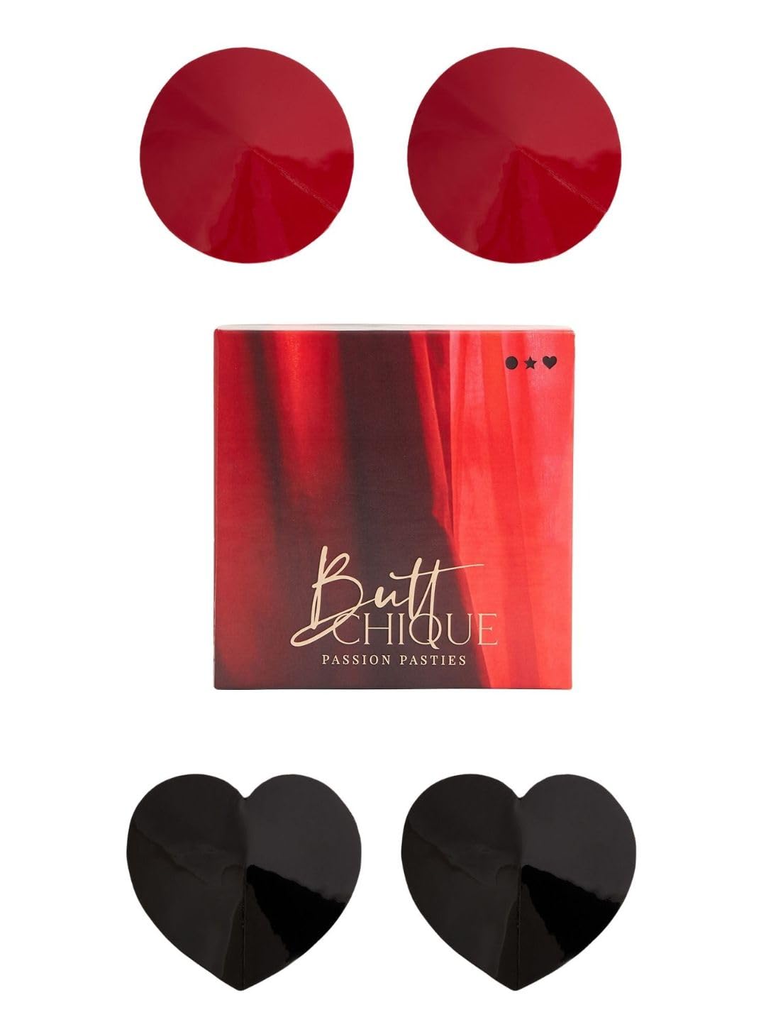 Leather Passion Nipple Passion Pasties Circle & Hearts (Pack of 2 Pairs)-image-33