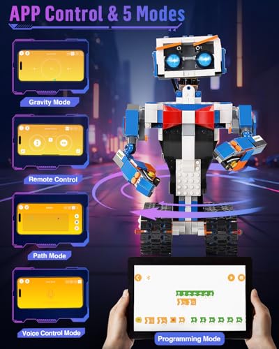 okk Robot Kit, STEM Toys for Kids 8-12, APP & Remote Control, DIY Engineering Educational Coding Robotics, Programmable Building Sets Gifts for Boys Girls - Image 4