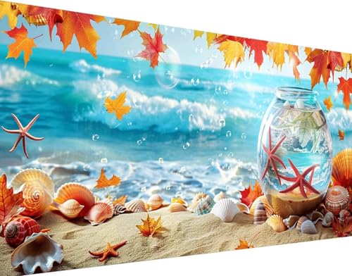 Peinture diamant mer 5D grand format 70x140cm pour adulte et enfant
