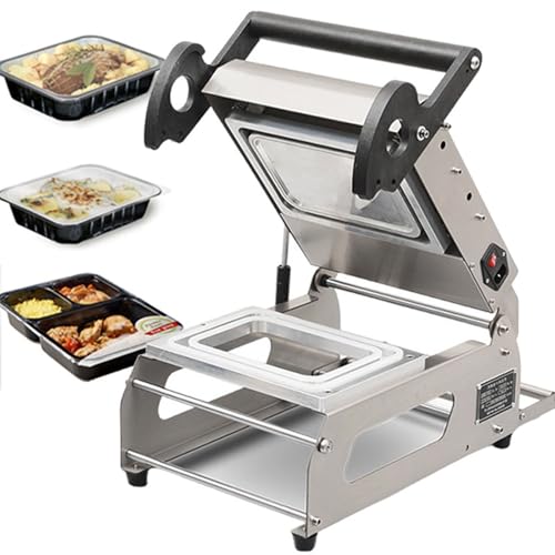 Kit di sigillatura a caldo a pressione manuale, controllo della temperatura, in acciaio inox, per imballaggi alimentari, verdure, frutta, pesce, cibi cotti