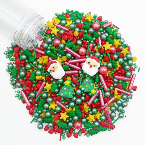 120g Streudeko Weihnachten Essbar, Zucker Dekoration Weihnachten,...