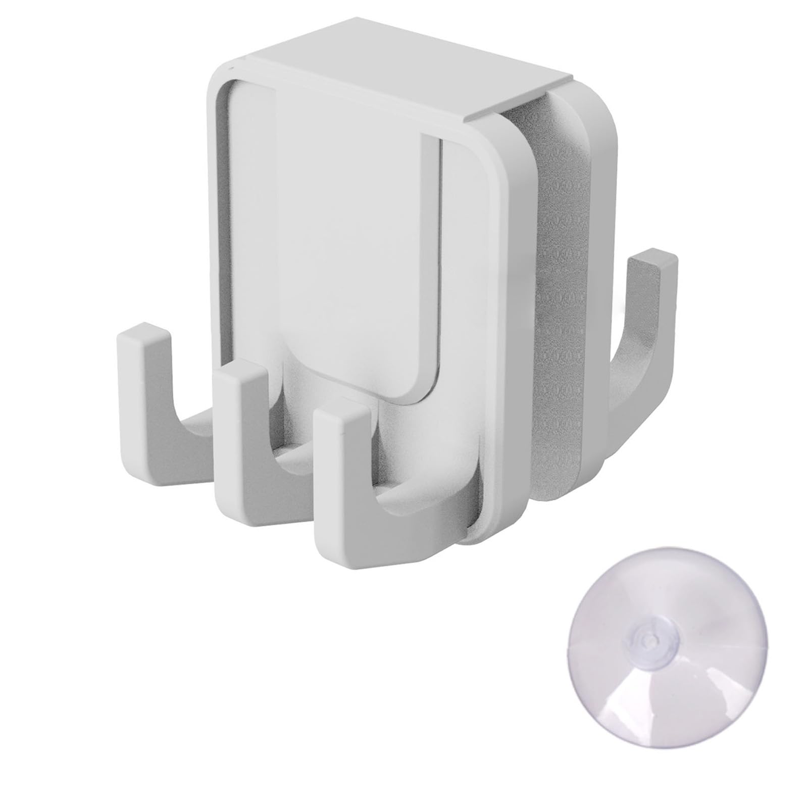 XuQiZZpp Over Glass Door Shower Towel Rack Bathroom Bathrobe Hanger Suction Cup Shower Door Double Sided Hook Robe Hanger