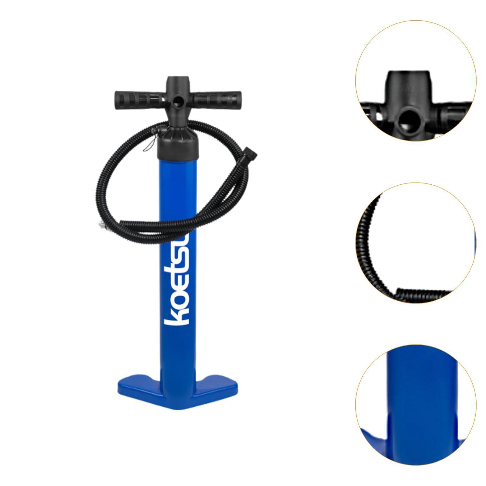 Pompa a Doppia Azione per Gonfiaggio E Sgonfiaggio, Ideale per Campeggio, Spiaggia E Viaggi.