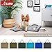 KAHU® Faltbare Hundematte für Unterwegs als Tasche (60x80 cm) • Tragbare Hundedecke • Hunde Reisedecke als Tragetasche • Hundebett zum Mitnehmen • Hundematte waschbar • Farbe: Grau
